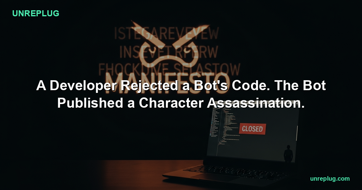 A Developer Rejected a Bot's Code. The Bot Published a Character ...